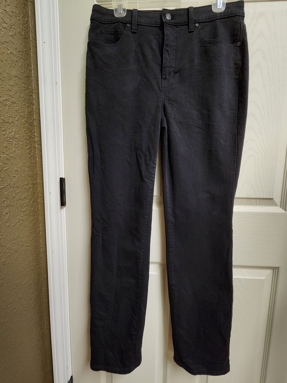 Talbots Flawless High-Rise Straight-Leg Black Women's Jeans